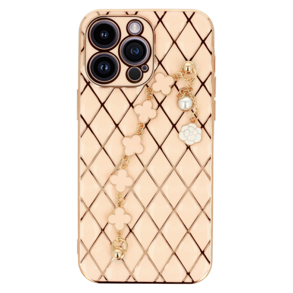 Glamur silikonski ovitek z zapestnico za iPhone 7 / 8 / SE 2 - roza