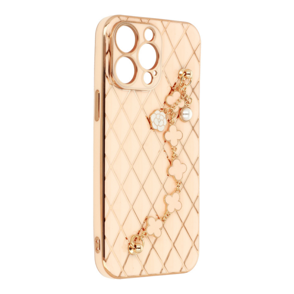 Glamur silikonski ovitek z zapestnico za iPhone 7 / 8 / SE 2 - roza - Image 6