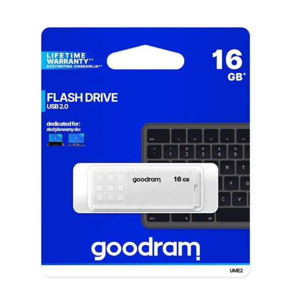 Goodram USB KLJUČ 16GB 2.0 za shranjevanje podatkov - bel - Image 5