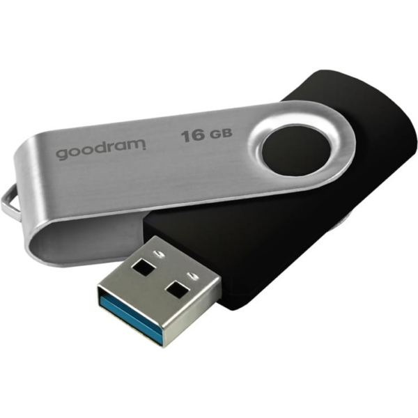 Goodram USB KLJUČ 16GB USB 3.2 za shranjevanje podatkov črno srebrn - Image 2