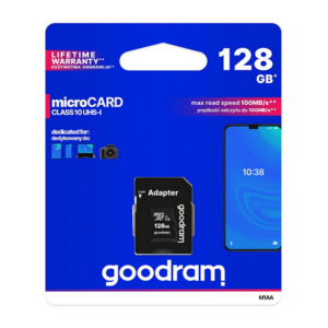 Goodram SPOMINSKA KARTICA 128GB micro SD 2v1 100MB/s