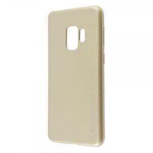 Goospery i-Jelly Metal tanek silikonski ovitek za Samsung Galaxy S9 G960 - zlat