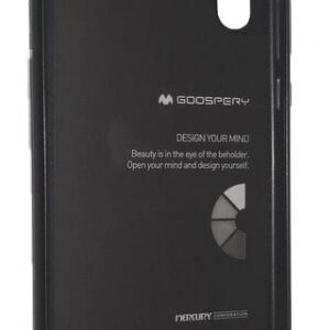 Goospery i-Jelly Metal tanek silikonski ovitek za iPhone Xs Max  - črn
