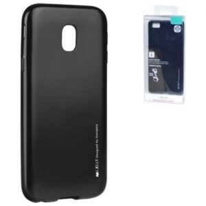Goospery i-Jelly Metal tanek silikonski ovitek za Samsung Galaxy J3 2017 J330 - črn