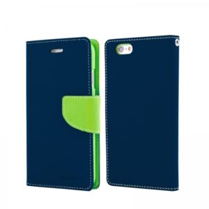 GOOSPERY preklopna torbica Fancy Diary iPhone 5/5S - modro rumena