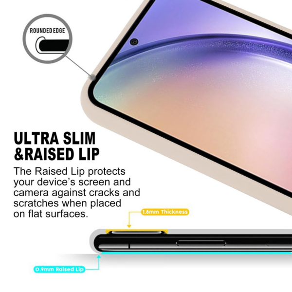 Goospery Soft Feeling silikonski ovitek za Samsung Galaxy A54 - bež - Image 3
