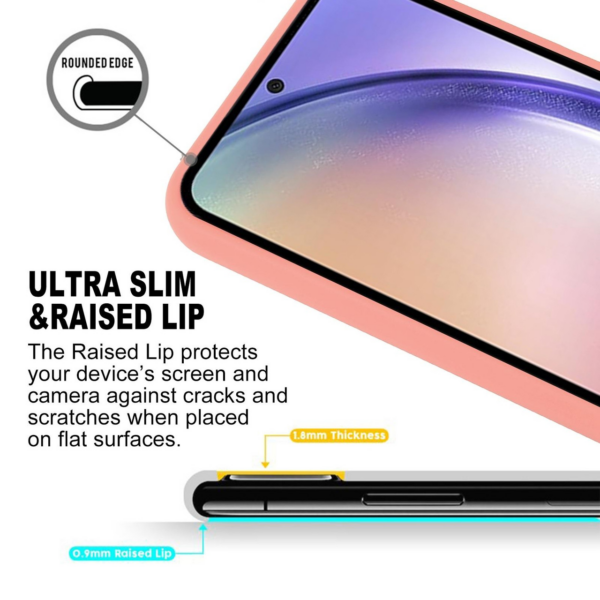 Goospery Soft Feeling silikonski ovitek za Samsung Galaxy A14 - roza - Image 3