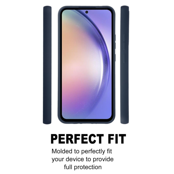 Goospery Soft Feeling silikonski ovitek za Samsung Galaxy A34 - temno moder - Image 4