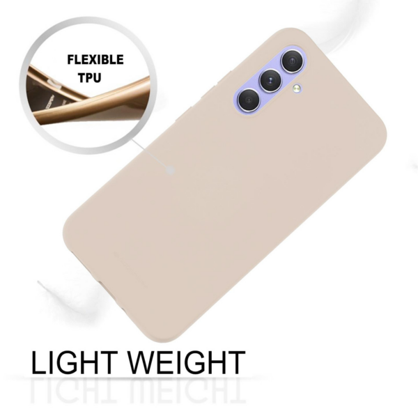 Goospery Soft Feeling silikonski ovitek za Samsung Galaxy A54 - bež - Image 5
