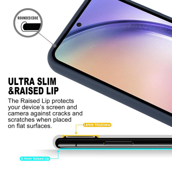 Goospery Soft Feeling silikonski ovitek za Samsung Galaxy A34 - temno moder - Image 5