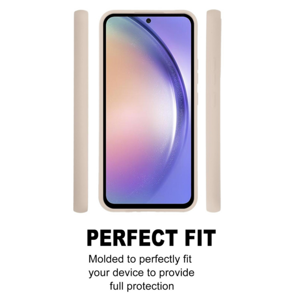 Goospery Soft Feeling silikonski ovitek za Samsung Galaxy A54 - bež - Image 6