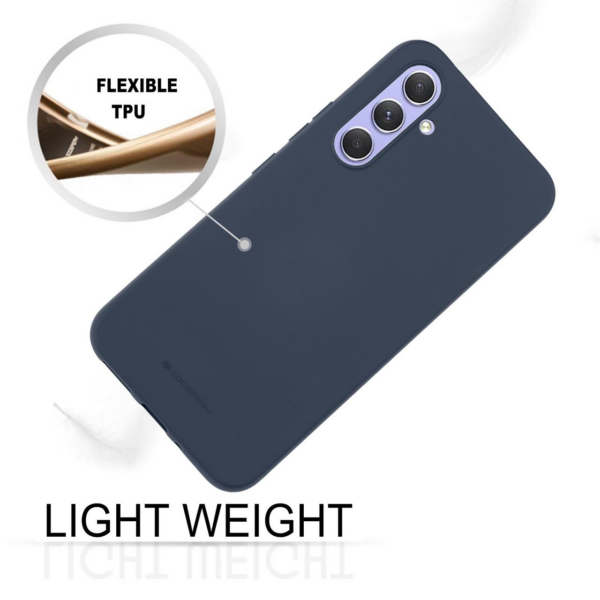 Goospery Soft Feeling silikonski ovitek za Samsung Galaxy A34 - temno moder - Image 6