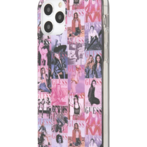 GUESS GUHCP12M40MAPI za iPhone 12 / 12 Pro - Newsletter pink