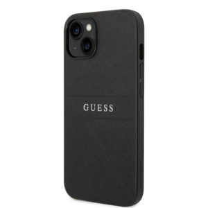 GUESS GUHCP14MPSASBBK usnjen ovitek za iPhone 14 Plus 6.7 - črn