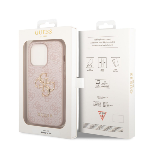 GUESS GUHCP14X4GMGPI ovitek za iPhone 14 Pro Max - roza - Image 6