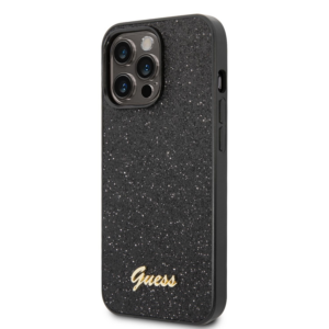 GUESS GUHCP14XHGGSHK ovitek za iPhone 14 Pro Max - črn z bleščicami