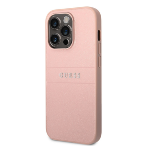GUESS GUHCP14XPSASBPI usnjen ovitek za iPhone 14 Pro Max - roza