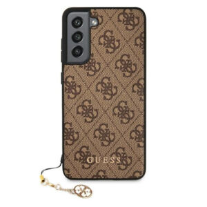GUESS GUHCS21FEGF4GBR silikonski ovitek za Samsung Galaxy S21 FE G990 - rjav