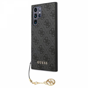 GUESS GUHCS22LGF4GGR silikonski ovitek za Samsung Galaxy S22 Ultra 5G - siv