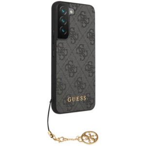GUESS GUHCS23SGF4GGR silikonski ovitek za Samsung Galaxy S23 5G - siv