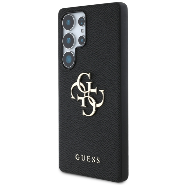 GUESS GUHCS25LPGT4MBK ovitek za Samsung Galaxy S25 Ultra 5G - Grained - črn - Image 2
