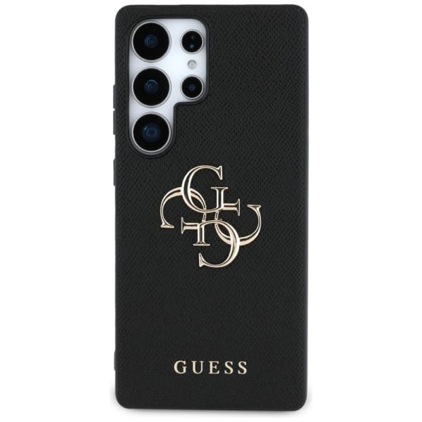 GUESS GUHCS25LPGT4MBK ovitek za Samsung Galaxy S25 Ultra 5G - Grained - črn - Image 3