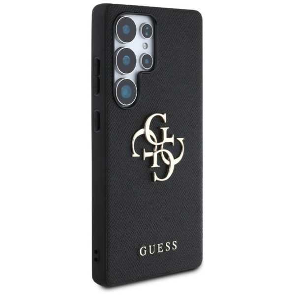 GUESS GUHCS25LPGT4MBK ovitek za Samsung Galaxy S25 Ultra 5G - Grained - črn - Image 4