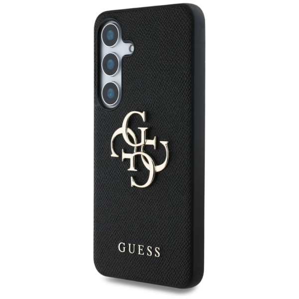 GUESS GUHCS25MPGT4MBK ovitek za Samsung Galaxy S25 Plus 5G - Grained - črn - Image 2