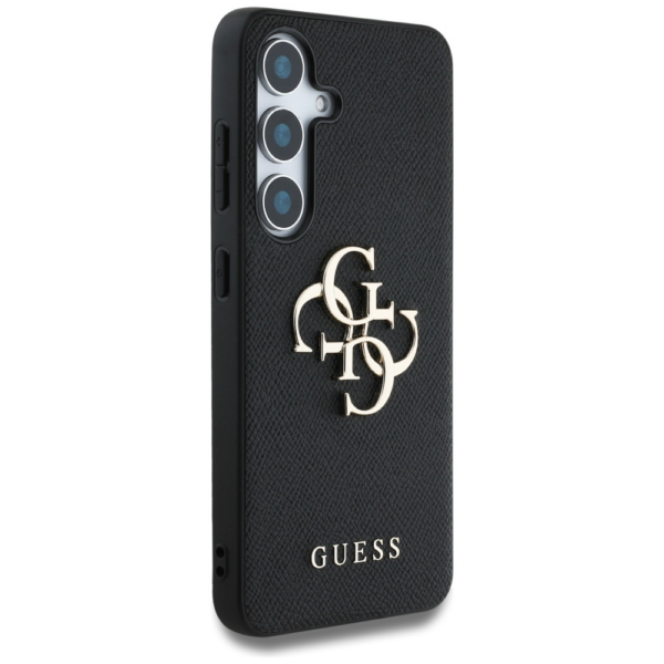 GUESS GUHCS25MPGT4MBK ovitek za Samsung Galaxy S25 Plus 5G - Grained - črn - Image 4