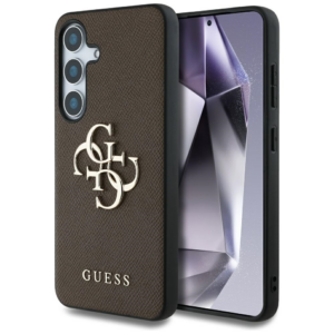GUESS GUHCS25MPGT4MBW ovitek za Samsung Galaxy S25 Plus 5G - Grained - rjav