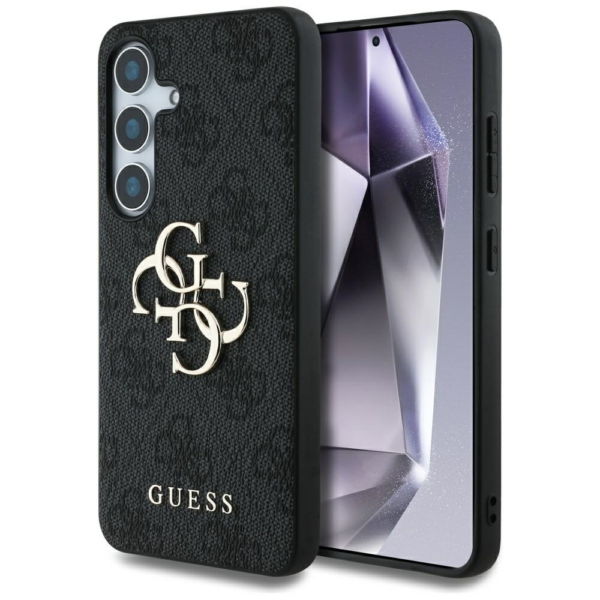GUESS GUHCS25S4GMGGR ovitek za Samsung Galaxy S25 5G - črn