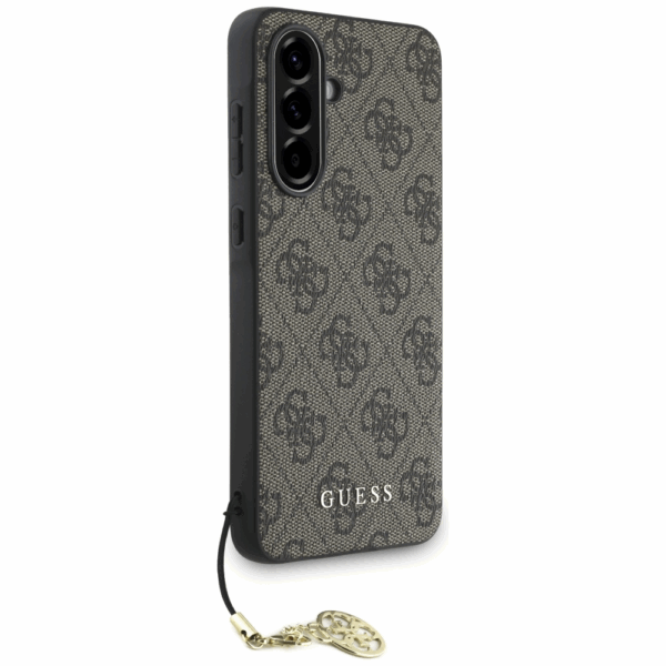 GUESS GUHCSA56GF4GBR silikonski ovitek z obeskom za Samsung Galaxy A56 - rjav - Image 3