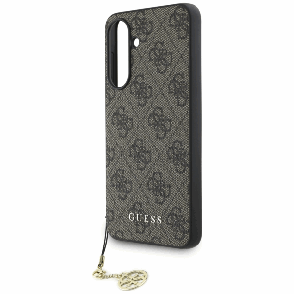 GUESS GUHCSA56GF4GBR silikonski ovitek z obeskom za Samsung Galaxy A56 - rjav - Image 5