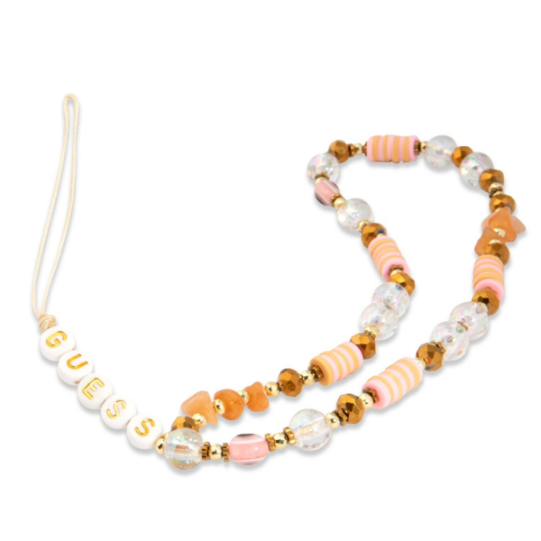GUESS GUSTBOHP zapestnica / obesek za telefon - Beads Bohemia rjava