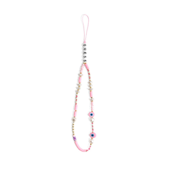 GUESS GUSTBOHP zapestnica / obesek za telefon - Beads Shell roza - Image 2