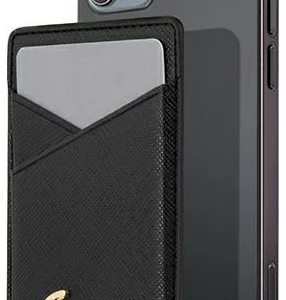 GUESS GUWMSSASLBK denarnica za kartice MagSafe za iPhone 13, iPhone 13 pro, iPhone 13 pro max, iPhone 14, iPhone 14 pro, iPhone 14 pro max - črn