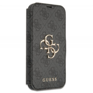 GUESS ovitek GUBKP13L4GMGGR za iPhone 13 Pro knjiga črna z zlatim logom