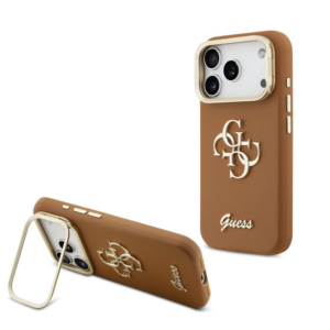 GUESS Cam Stand GUHCP17LPCS4GSW ovitek za iPhone 17 Pro / iPhone 18 Pro s stojalom - rjav
