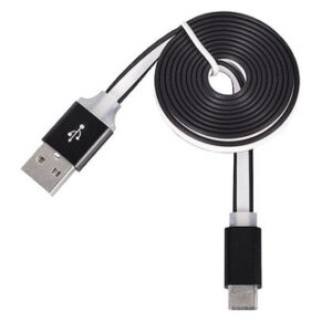 Havana podatkovni kabel Slim Type C na USB 1m - ploščat črn