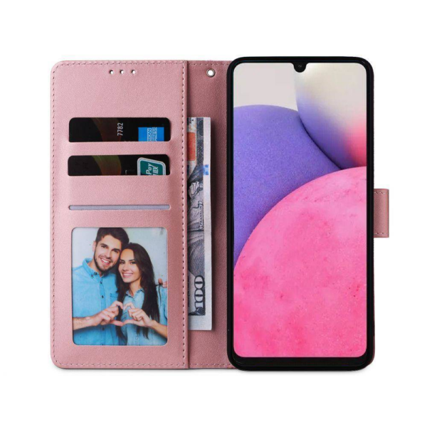 Havana preklopna torbica Wallet denarnica Fancy Diary Marmor Samsung Galaxy A33 5G A336 - belo roza - Image 3
