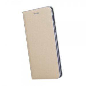 Havana Premium preklopna torbica Samsung Galaxy S10 G973 - zlata s srebrnim robom