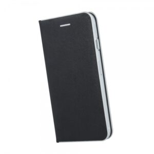 Havana Premium preklopna torbica Huawei Mate 20 Lite - črna s srebrnim robom