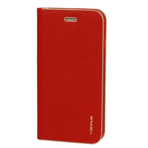 Havana Premium preklopna torbica Samsung Galaxy A53 - rdeč z zlatim robom