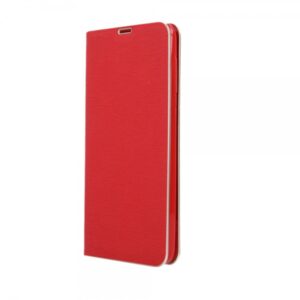 Havana Premium preklopna torbica Samsung Galaxy A51 A515 - rdeča s srebrnim robom