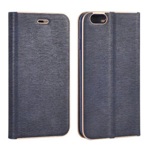 Havana Premium preklopna torbica Samsung Galaxy A52 A525 / Samsung Galaxy A52s A528 - modra z zlatim robom