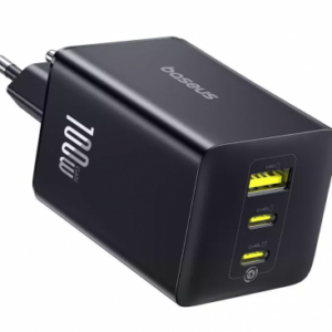 Baseus EnerFill FE11 hišni polnilec 100W, 5A, 1 x USB-A, 2 x USB-C, siv