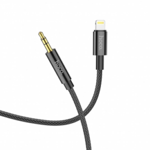 Hoco AUX kabel UPA19 iz Lightning na 3.5 mm (1m) črn