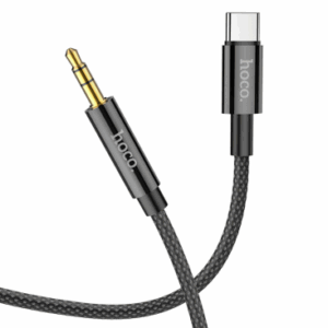 Hoco AUX kabel UPA19 iz Type C na 3.5 mm (1m) črn