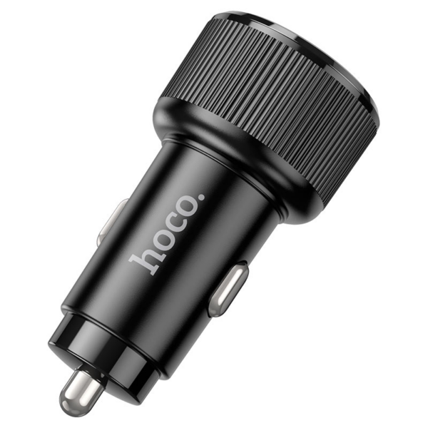 HOCO avtopolnilec adapter NZ14 Guerrero QC 36W 2xUSB za Samsung - črn - Image 5