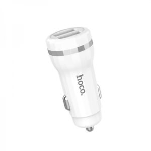 HOCO avtopolnilec Z27 adapter 2,4A - 2xUSB - bel